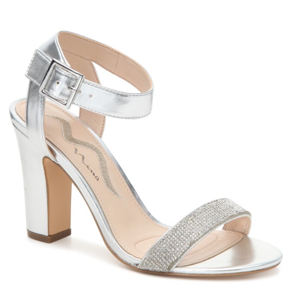 NINA Silver Samiya Sandal (6.5)